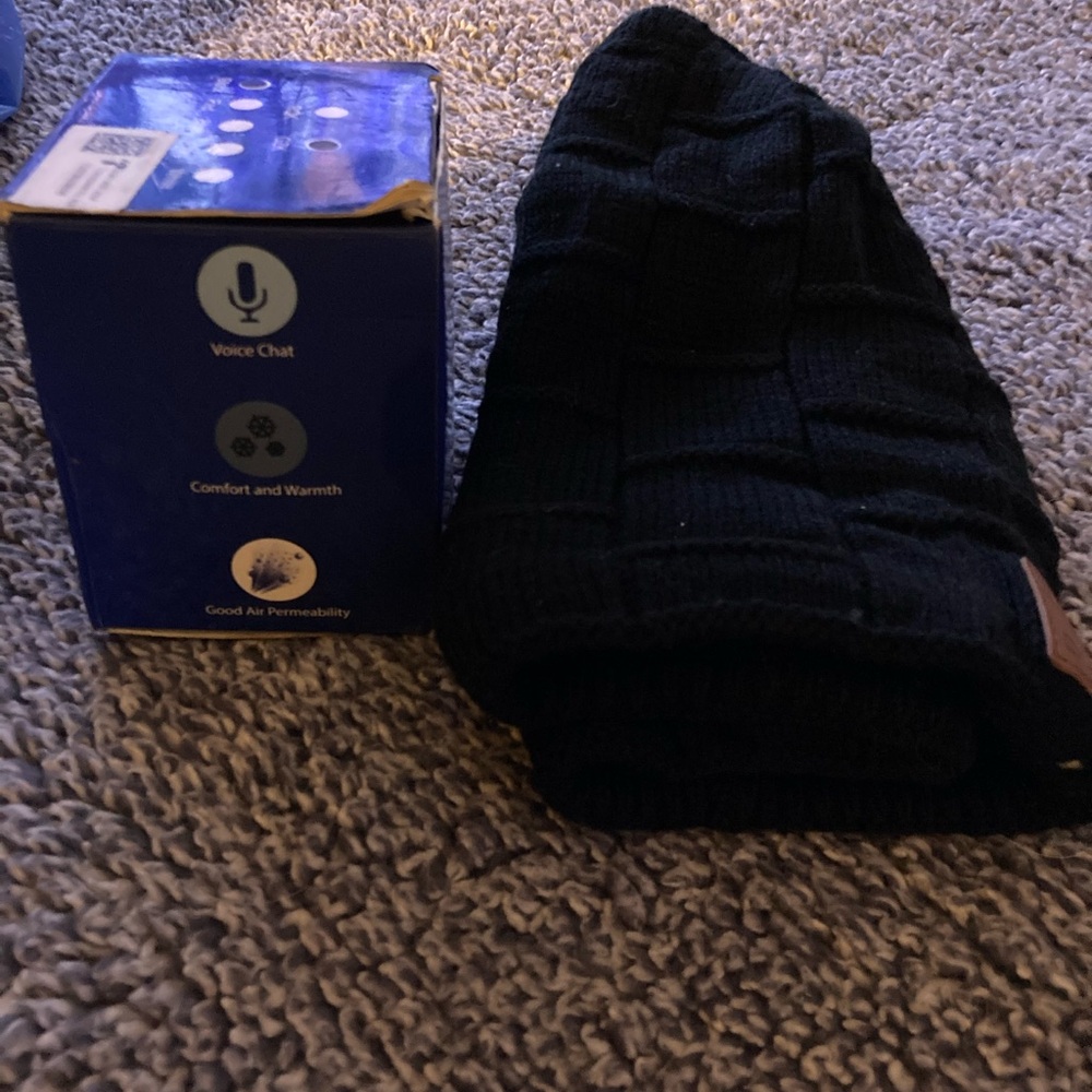 Black Knit Beanie Hat - Ribbed Winter Cap